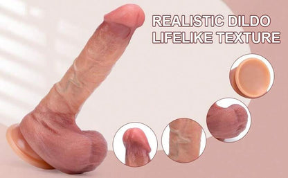 Rogel – Dildo Consolador Realista con Escroto y Ventosa | 22 cm de Silicona Médica