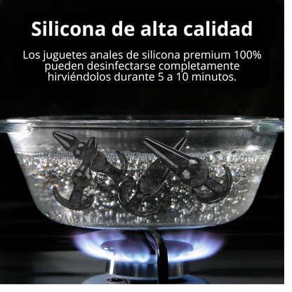 Zeus - Kit Plugs Anal de Silicona Suave – 4 Piezas