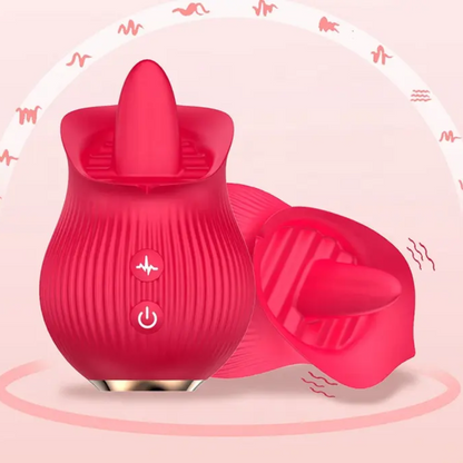 Rose - estimulador clítoris lengua multivelocidad