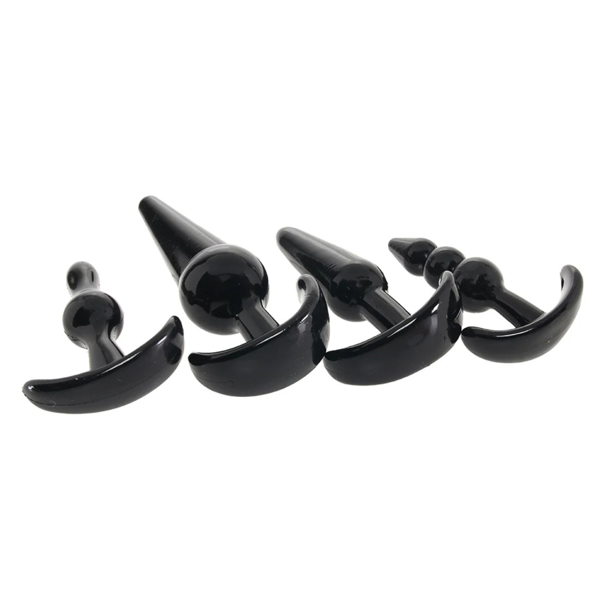 Zeus - Kit Plugs Anal de Silicona Suave – 4 Piezas