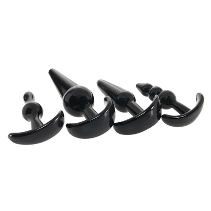 Zeus - Kit Plugs Anal de Silicona Suave – 4 Piezas