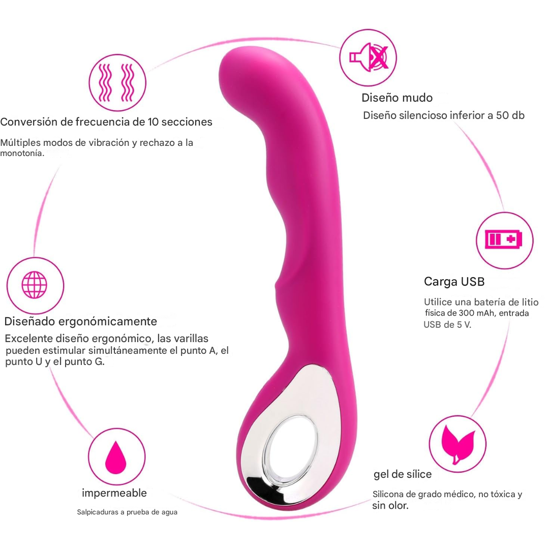 Marina - vibrador consolador multivelocidad