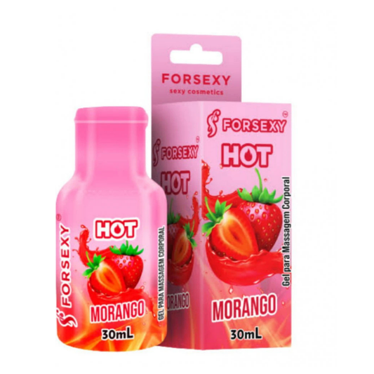 Frutilla- Gel para Masajes Efecto Caliente