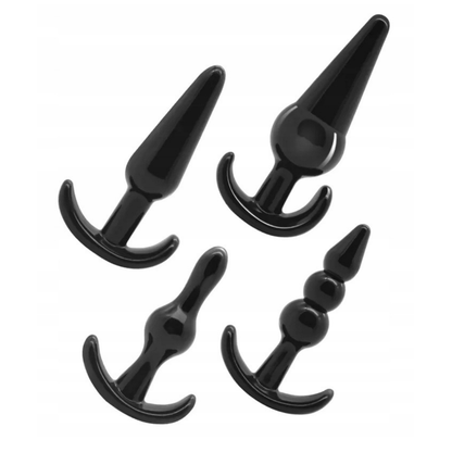 Zeus - Kit Plugs Anal de Silicona Suave – 4 Piezas