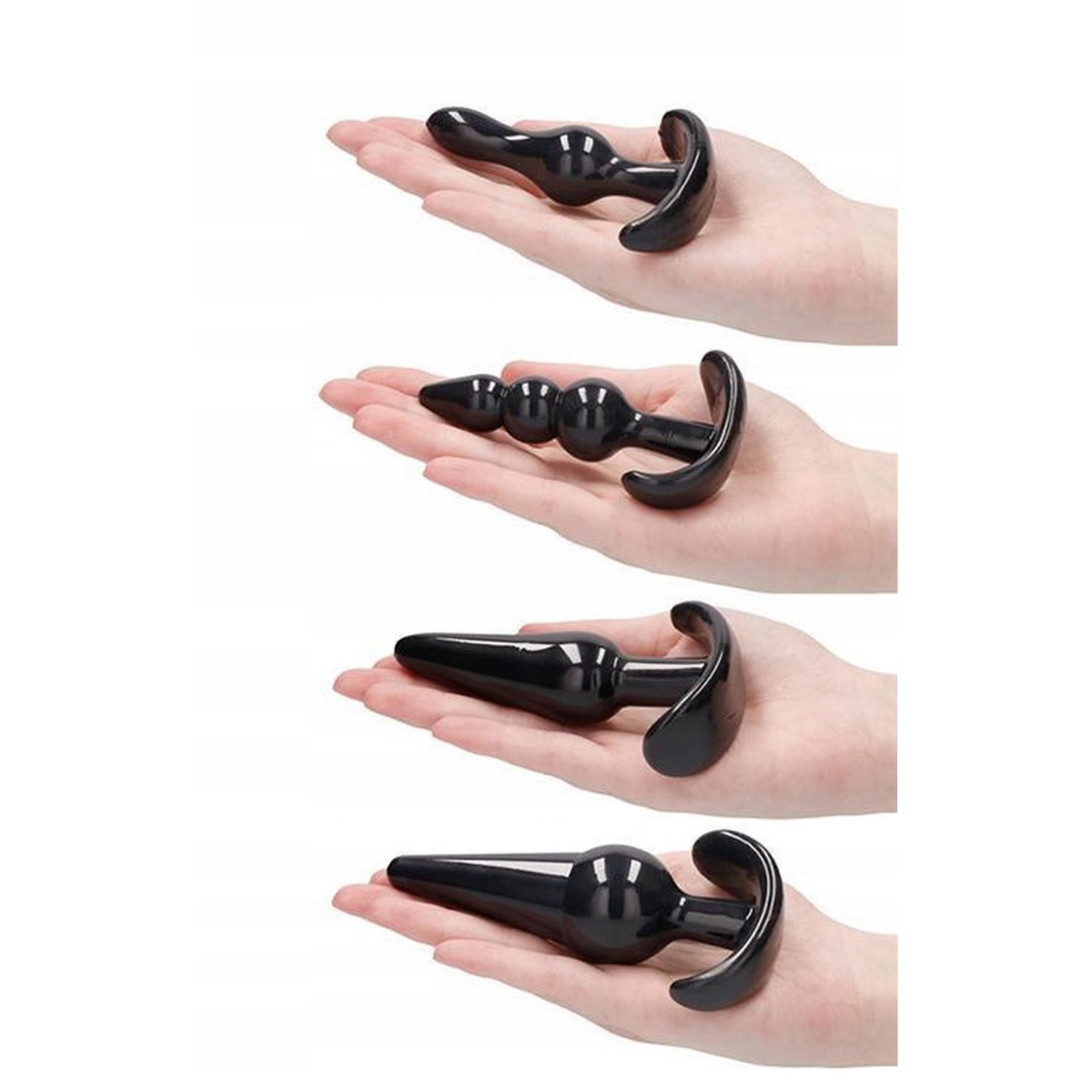 Zeus - Kit Plugs Anal de Silicona Suave – 4 Piezas