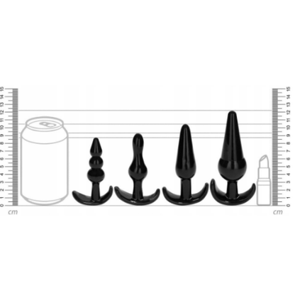 Zeus - Kit Plugs Anal de Silicona Suave – 4 Piezas
