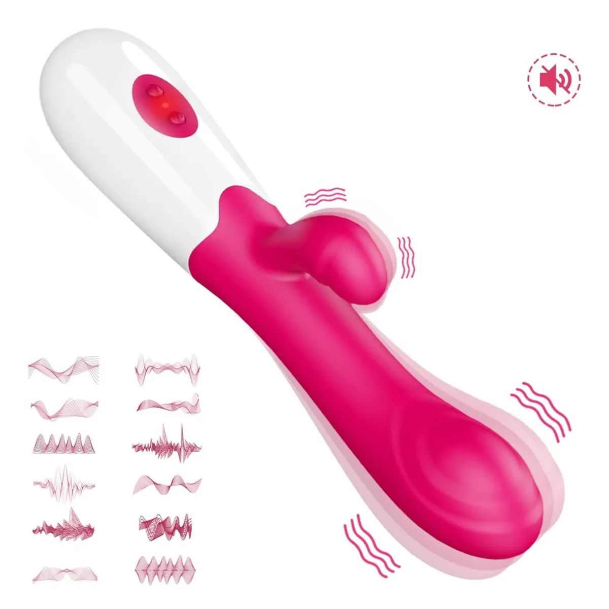 Tini - Vibrador Conejo 2 en 1 con Doble Estimulación – A Pilas | 19,3 cm