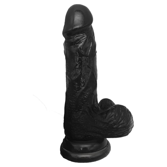 Dark – Dildo Consolador Realista con Escroto y Ventosa 18,5 cm
