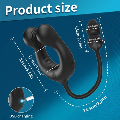 Prya - Anillo Vibrador con Próstata y App