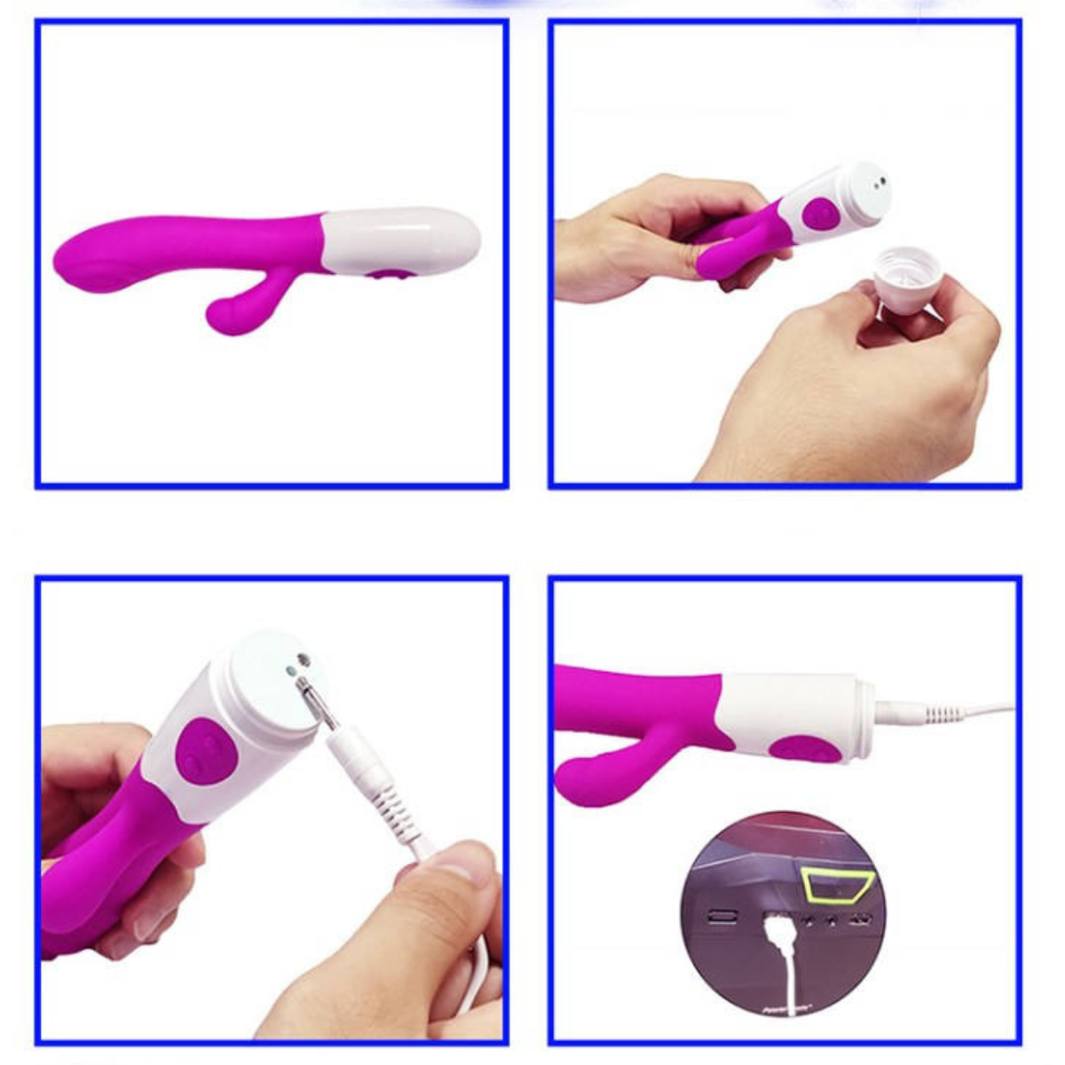 Tini - Vibrador Conejo 2 en 1 con Doble Estimulación – A Pilas | 19,3 cm