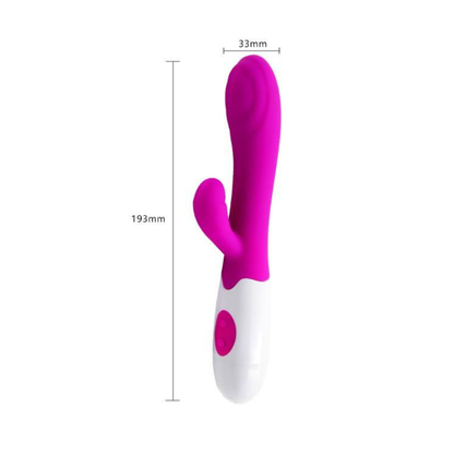 Tini - Vibrador Conejo 2 en 1 con Doble Estimulación – A Pilas | 19,3 cm