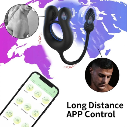 Prya - Anillo Vibrador con Próstata y App