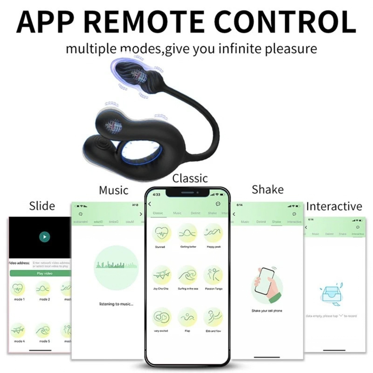 Prya - Anillo Vibrador con Próstata y App