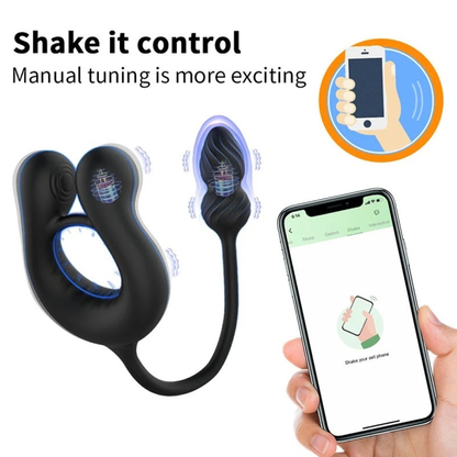 Prya - Anillo Vibrador con Próstata y App