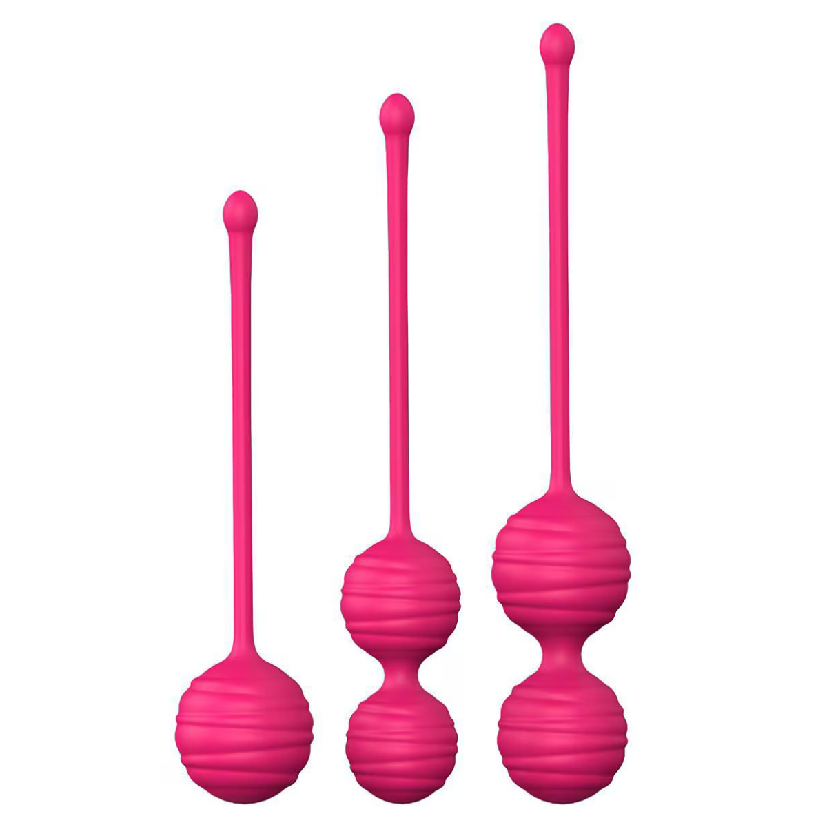 Set 4 Bolas Kegel Control Remoto Vibrador Recargable Bolsito