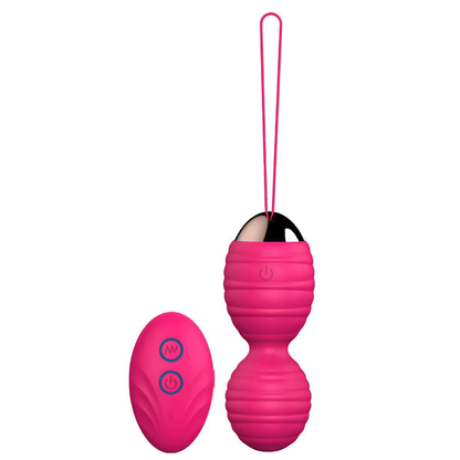 Set 4 Bolas Kegel Control Remoto Vibrador Recargable Bolsito