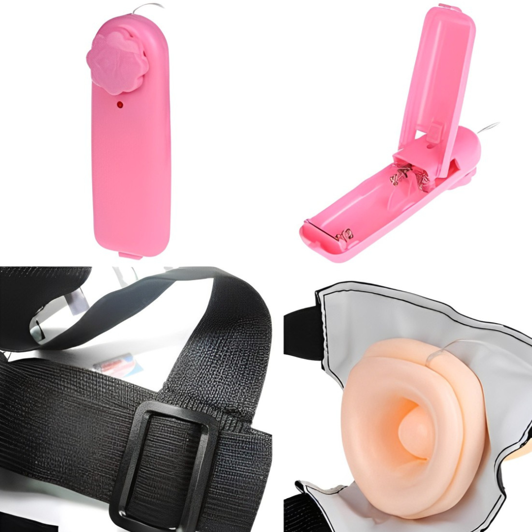 Apolo - arnés cinto con vibrador 18cm