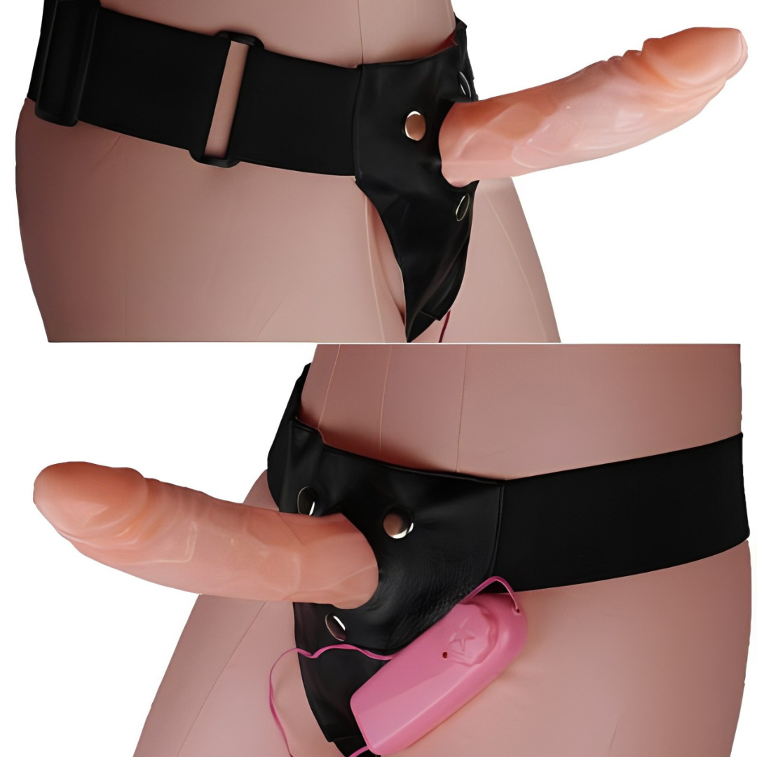 Apolo - arnés cinto con vibrador 18cm