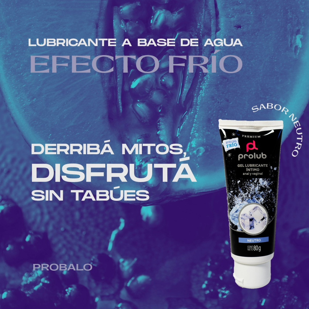Gel Lubricante Frío - lubricante agua vaginal anal efecto frío