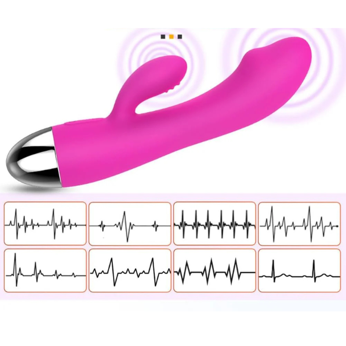 Dora - Vibrador Doble con Estimulador de Punto G – 12 Modos