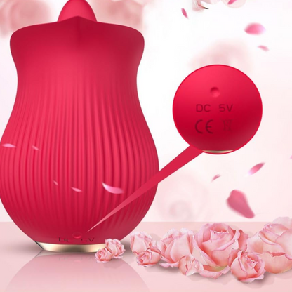 Rose - estimulador clítoris lengua multivelocidad