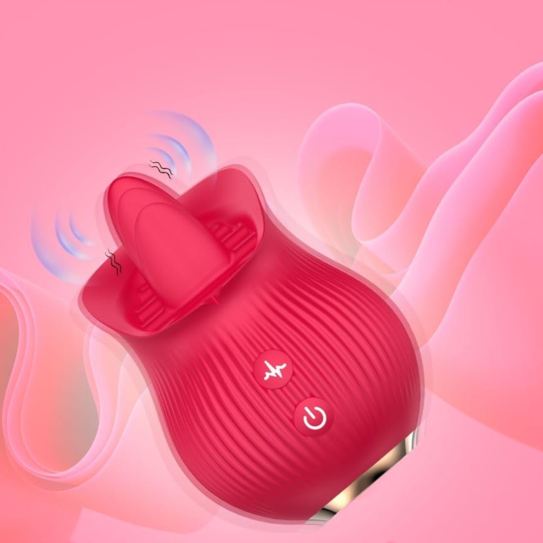 Rose - estimulador clítoris lengua multivelocidad