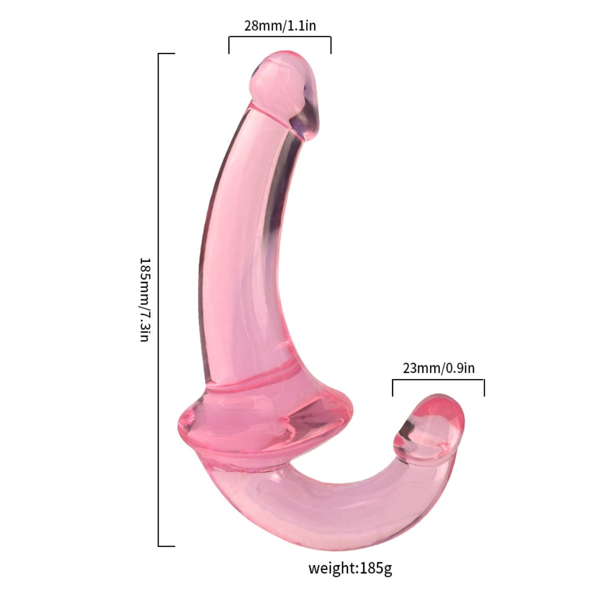 Riot - Dildo Doble con Estimulador Punto G