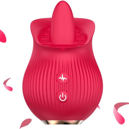 Rose - estimulador clítoris lengua multivelocidad