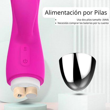 Dora - Vibrador Doble con Estimulador de Punto G – 12 Modos