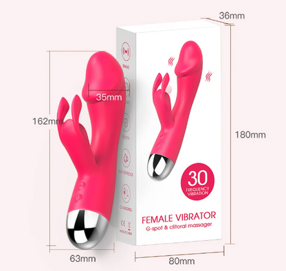 Devil - Vibrador Rabbit 30 Velocidades – Estimulación Clítoris + Punto G