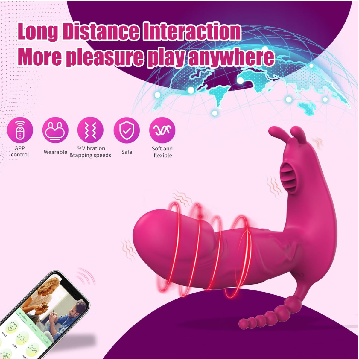 Flame - Vibrador Anal y Punto G con App
