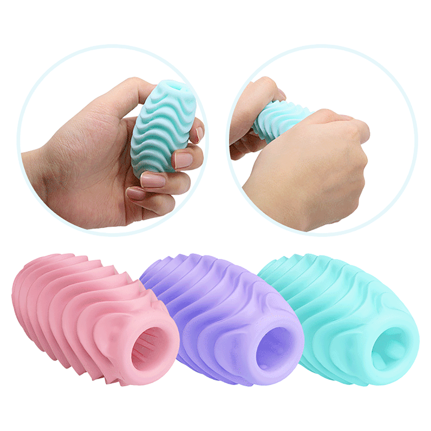 Huevo Masturbador - doble textura reversible