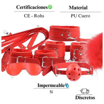 Euforia - kit 10 en 1 bdsm bondage