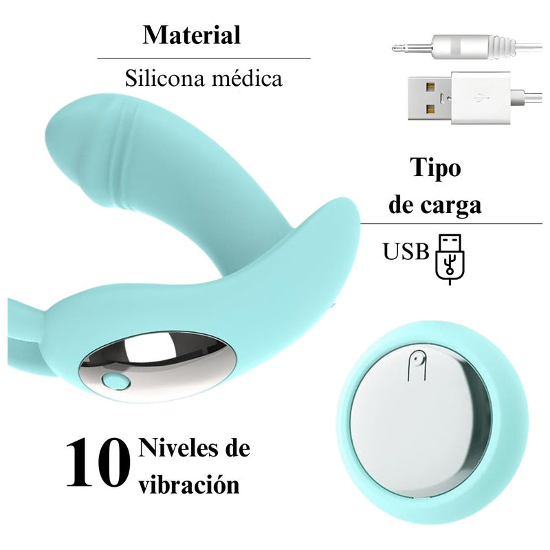Sam - Vibrador Rabbit Recargable 10 Vibraciones USB
