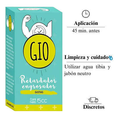 Gio - fortificador retardador engrosador de erección