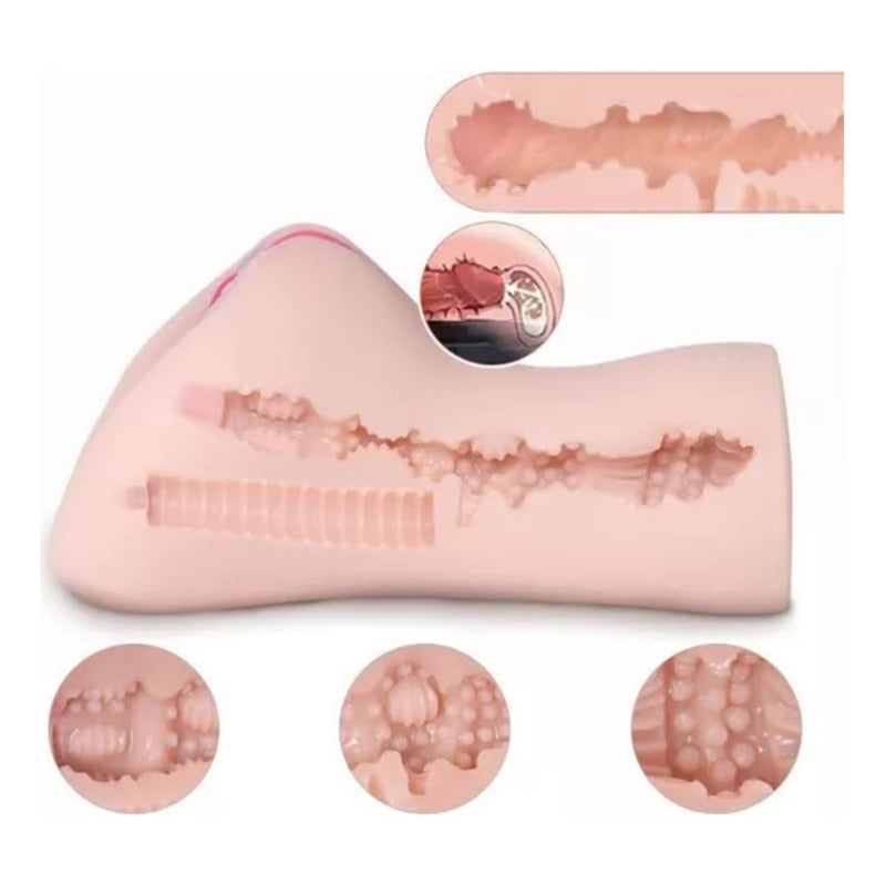 Masturbador Masculino Realista Vaginal Ajustado Labios Suaves
