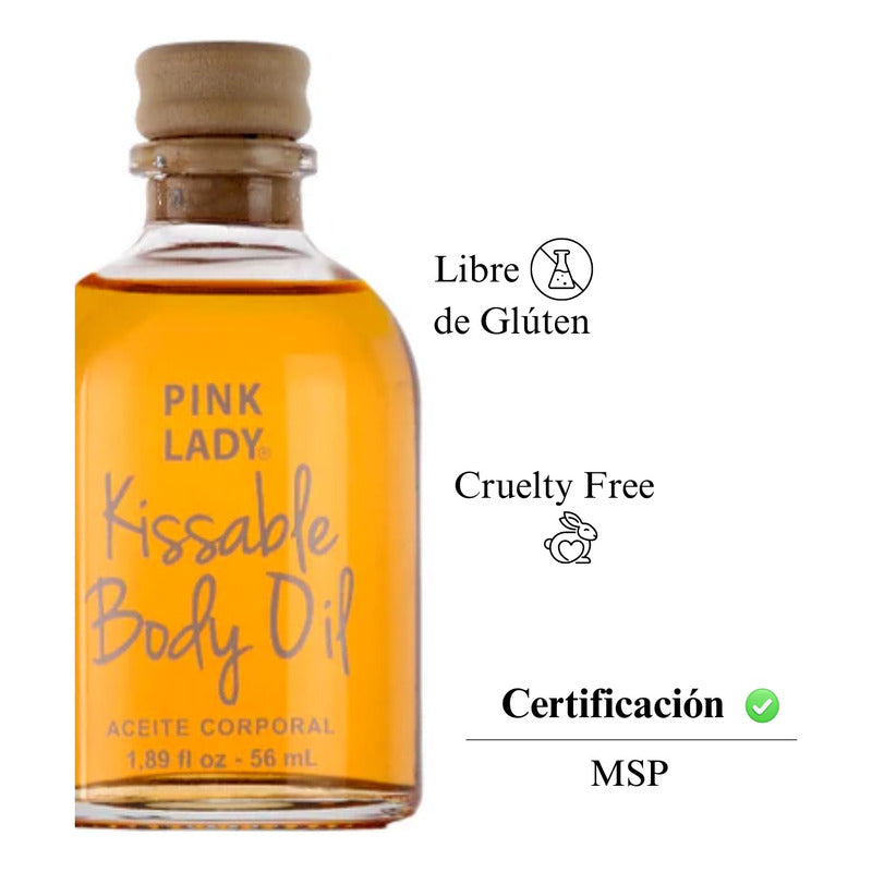 Aceite Íntimo Comestible PINK LADY — Efecto Calor & Masajes