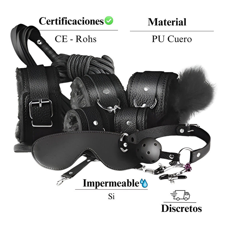 Euforia - kit 10 en 1 bdsm bondage