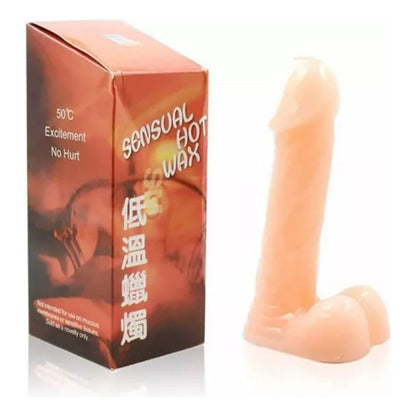 Vela traviesa - cera con forma de dildo baja temperatura