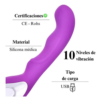 Marina - vibrador consolador multivelocidad