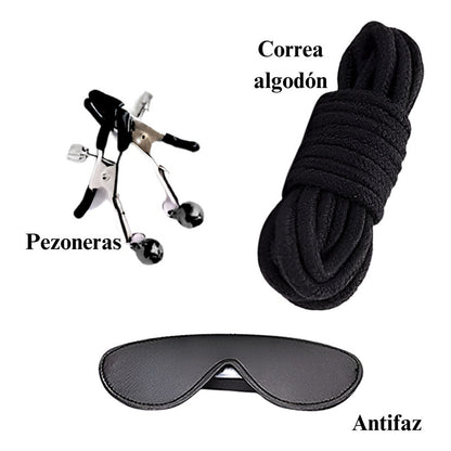 Kit Para Bdsm De Cuero 10 Piezas