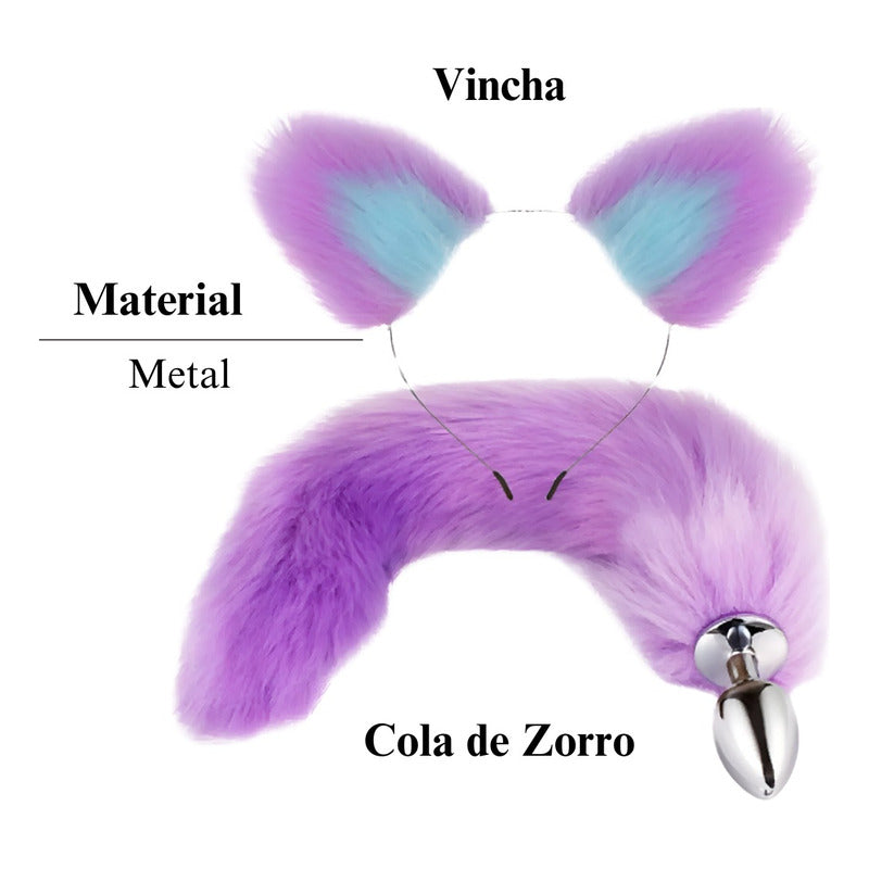 Foxy - kit plug anal cola vincha zorro