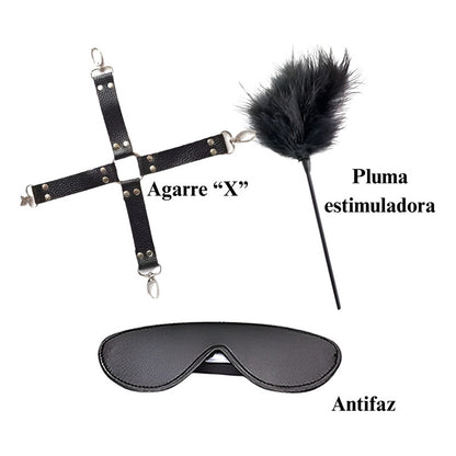 Set Kit 10 En 1 Accesorios Fetiche Bdsm Bondage Premium