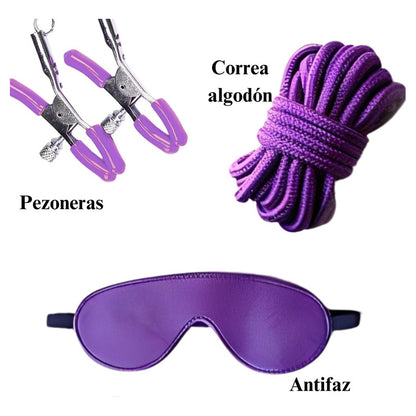 Euforia - kit 10 en 1 bdsm bondage