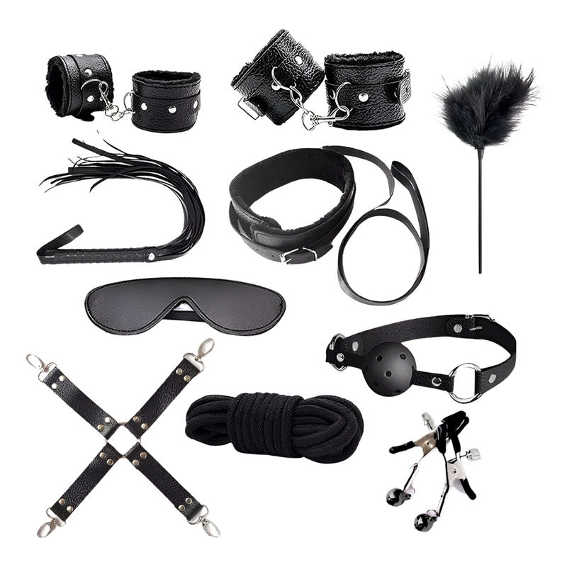 Euforia - kit 10 en 1 bdsm bondage