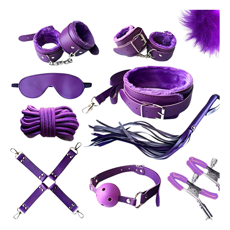 Euforia - kit 10 en 1 bdsm bondage