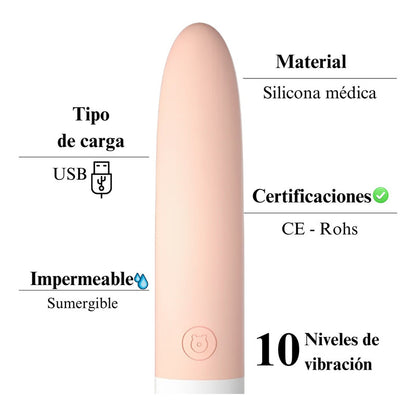 Fantasy - vibrador consolador bala multivelocidad