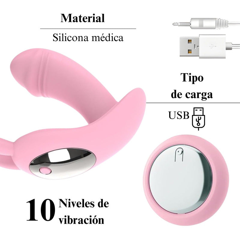 Sam - Vibrador Rabbit Recargable 10 Vibraciones USB