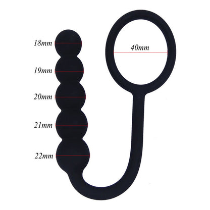 Plug Anal Progresivo con Anillo – Exploración Suave y Segura