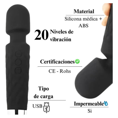 Kit Consolador Vibrador Punto G 10 Modos Y Vara Vibradora Usb